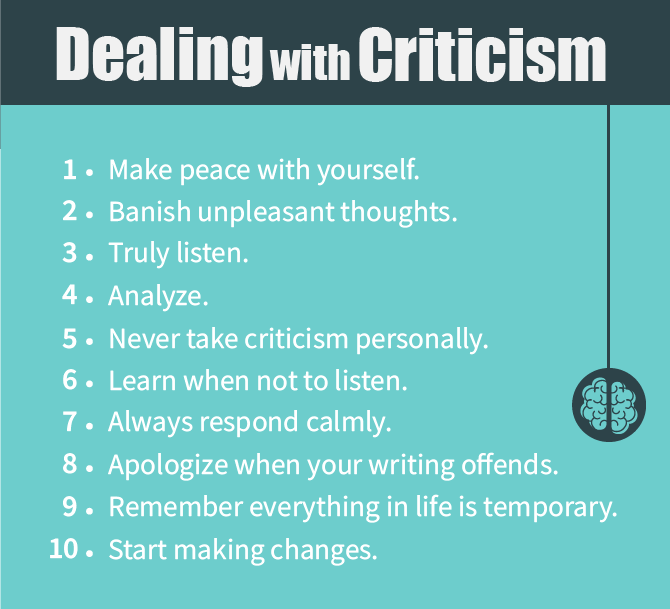 So how do you deal with valid criticism like a Pro? Remember