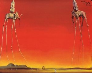 Salvador Dalí The Elephants