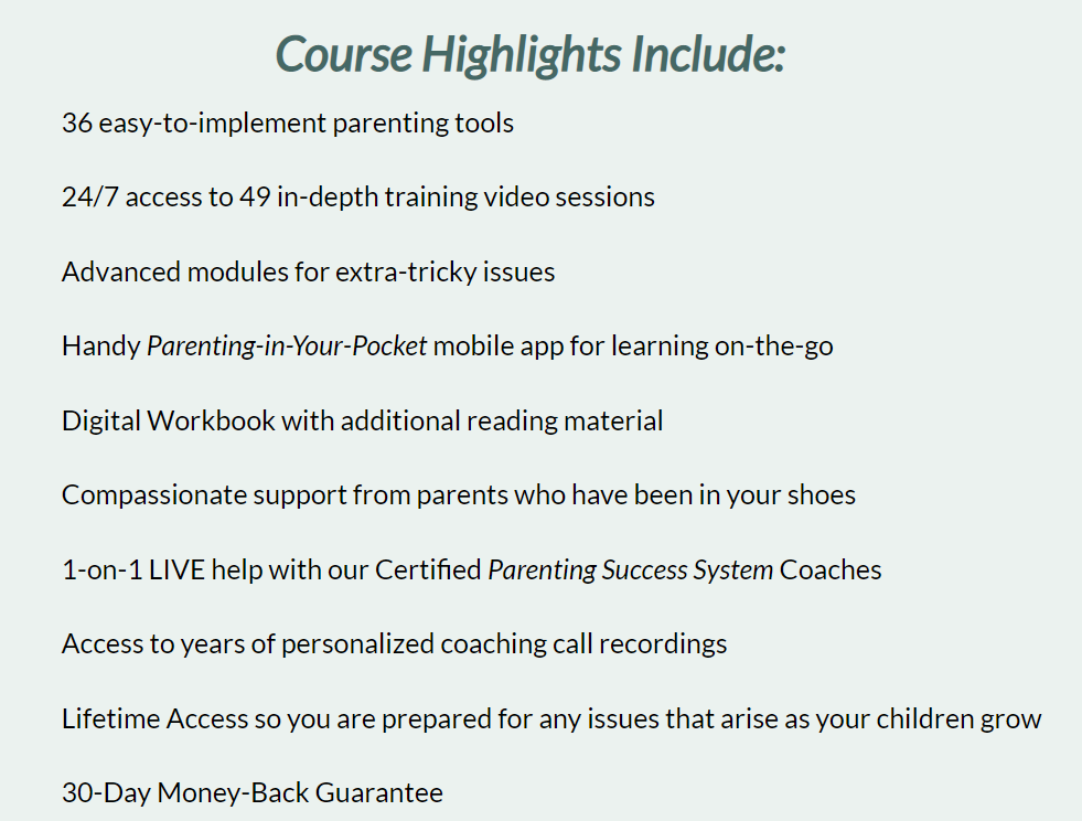 course highlights