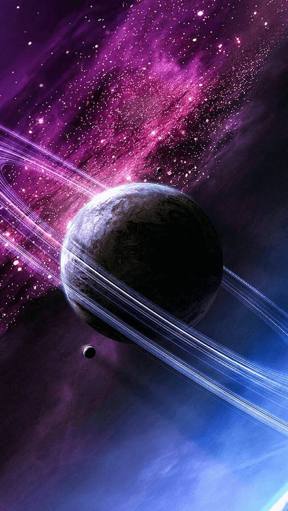 Rings Of Saturn a calming iPhone background