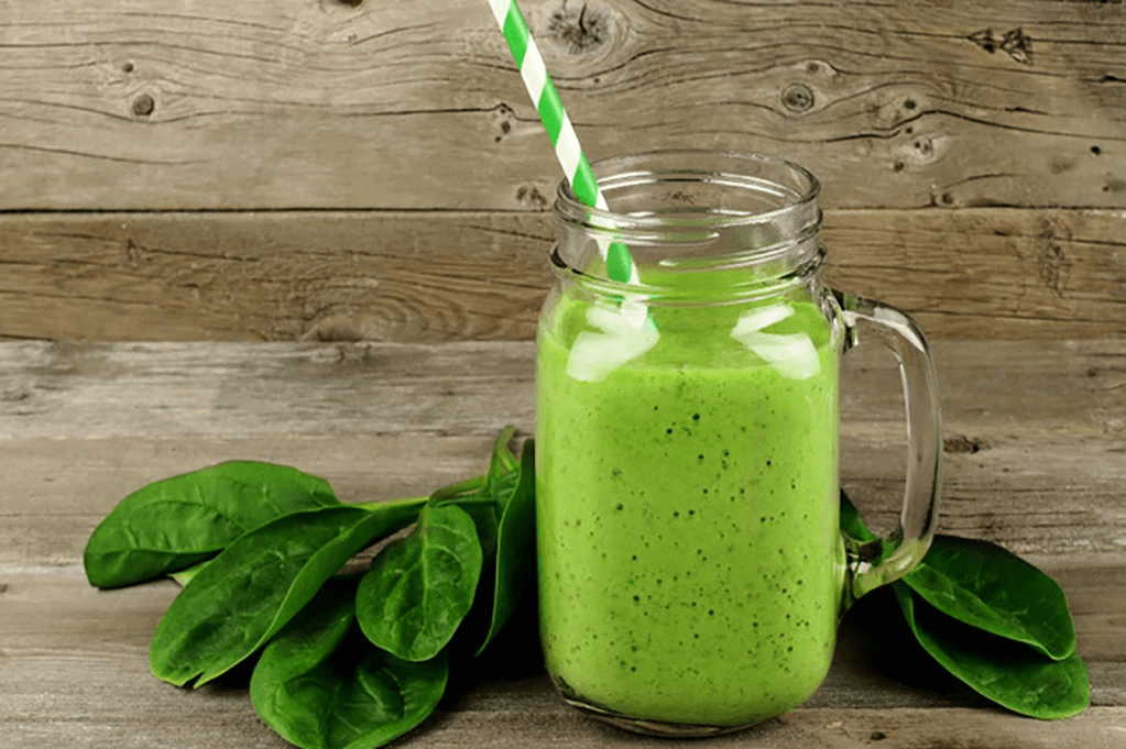 Yogurt and Spinach Drink To De-stress