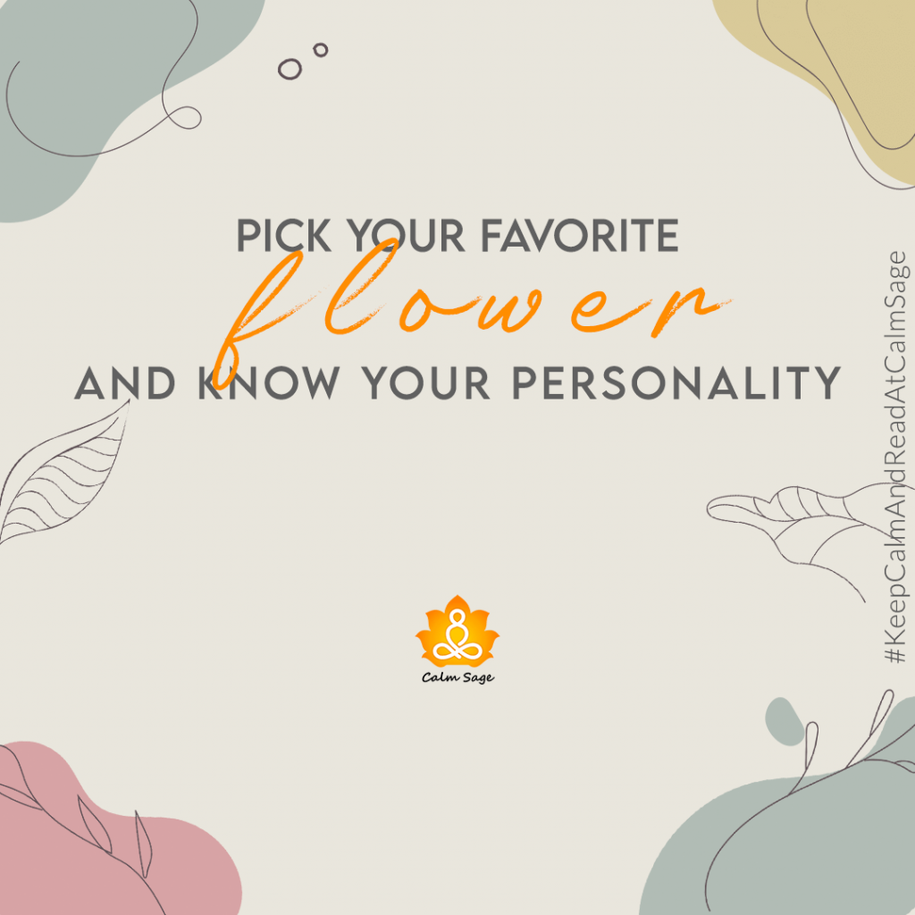 pick the flower and know your personality