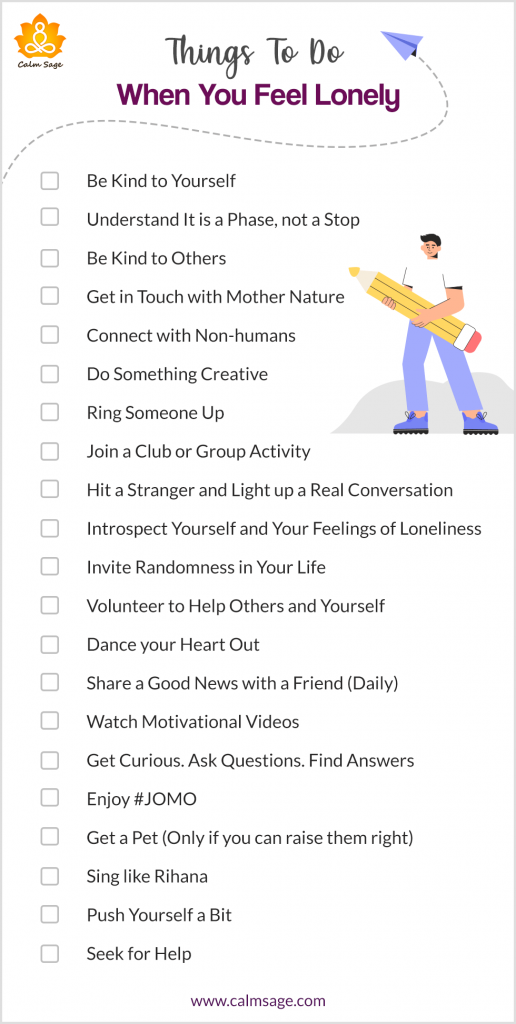 checklist to follow When You Feel Alone