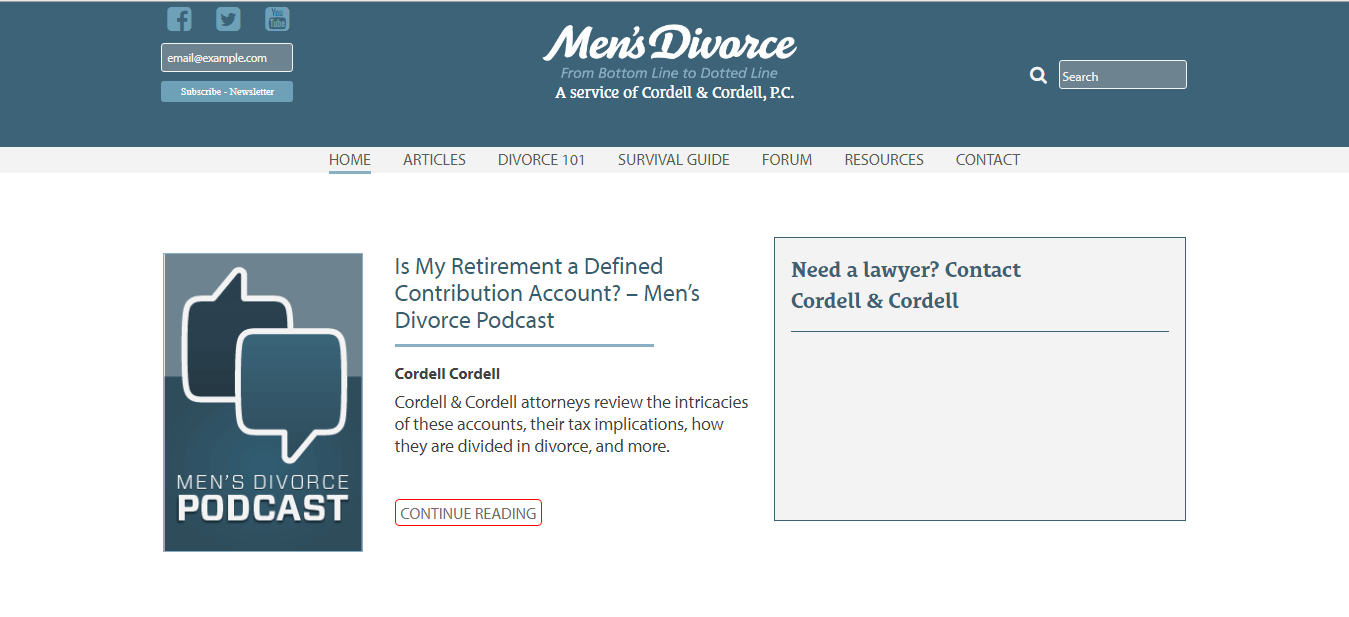 Men’s Divorce