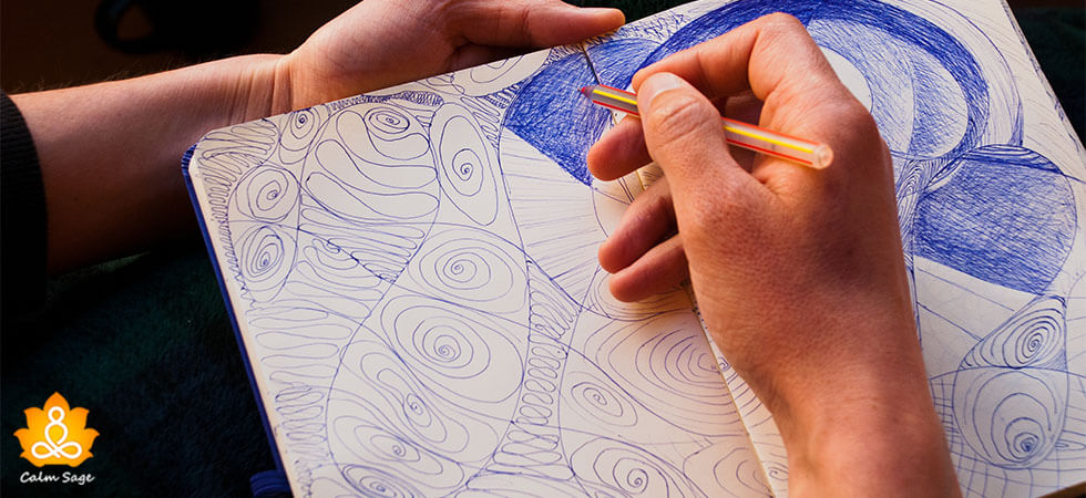 step guide to make a Zentangle