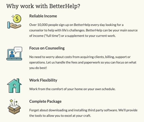 why work with betterhelp