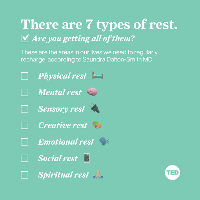 7 types of rest