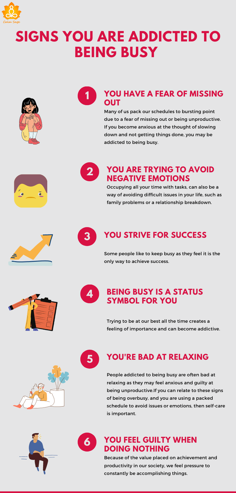 signs you are addicted to being busy