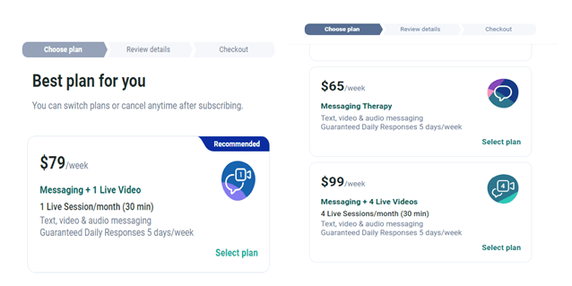 talkspace pricing