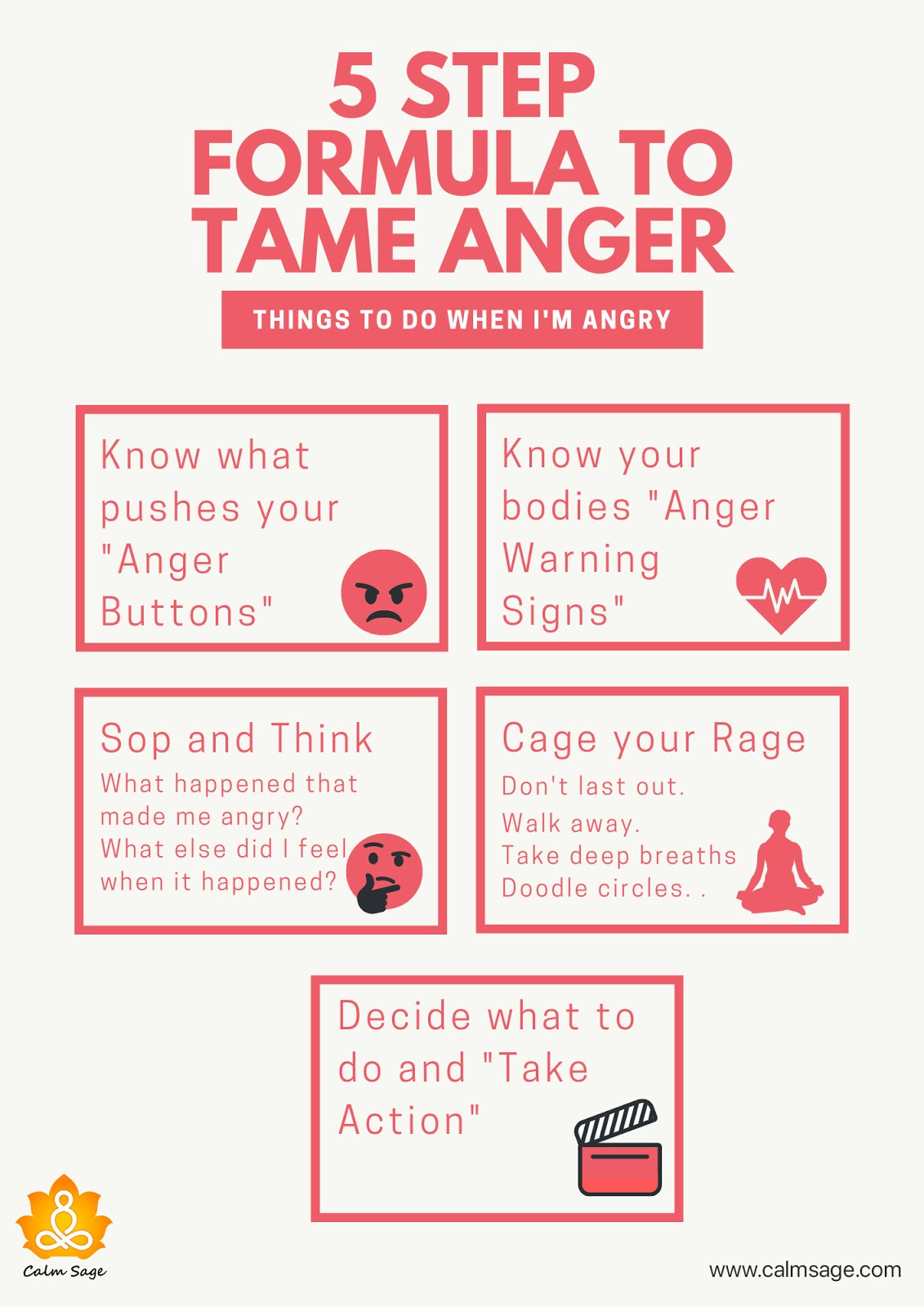 5 Step Formula To Tame Anger