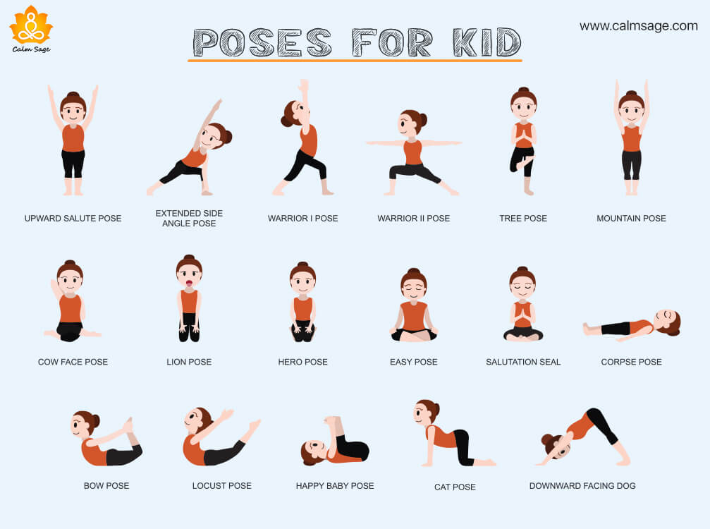 Yoga Poses Print (New) - Mindful And Co Kids USA-megaelearning.vn