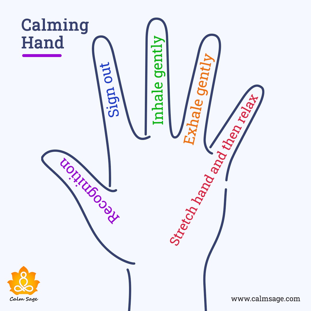 calming hand