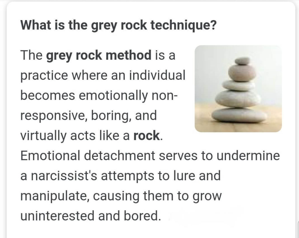 What is Grey Rock Method