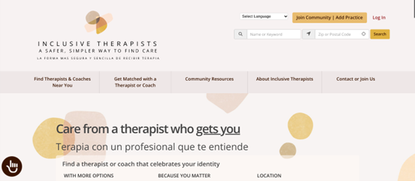 Inclusive Therapists for lgbt therapy
