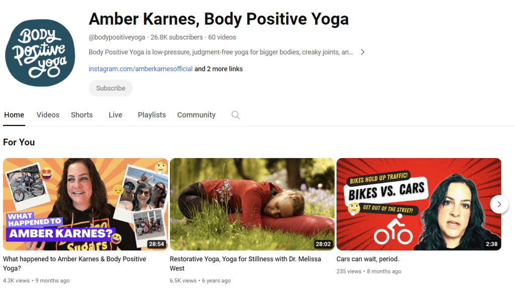 Amber Karnes, Body Positive Yoga