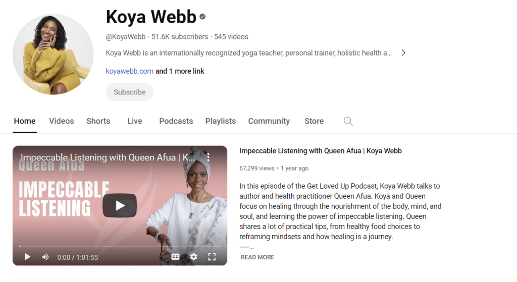 Yoga with Koya Webb