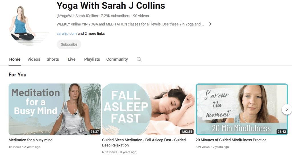 Yoga with Sarah J Collins