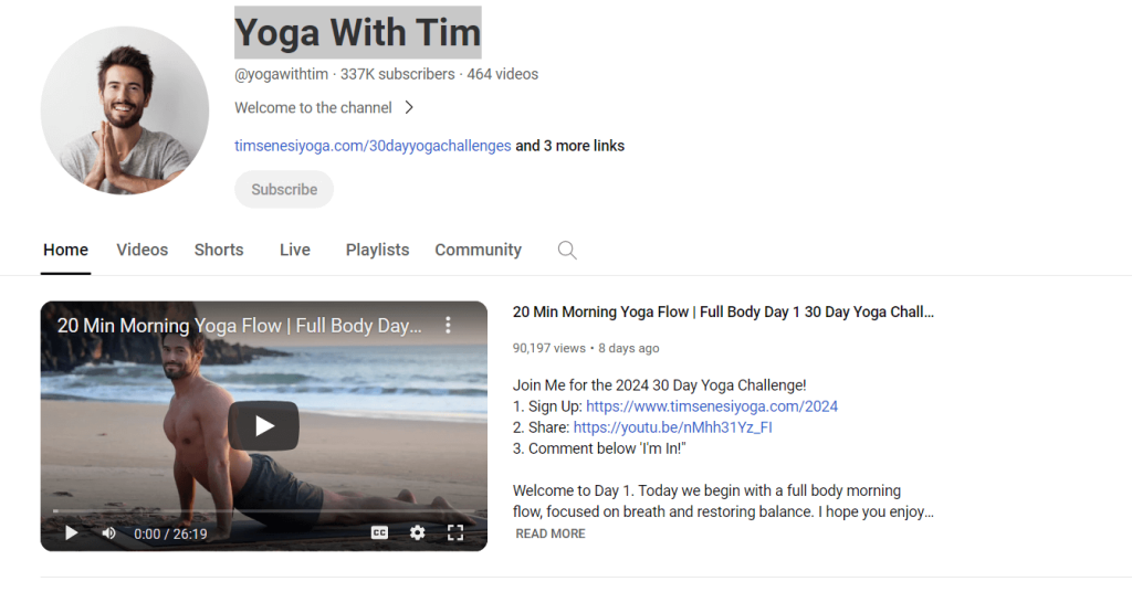 Yoga With Tim