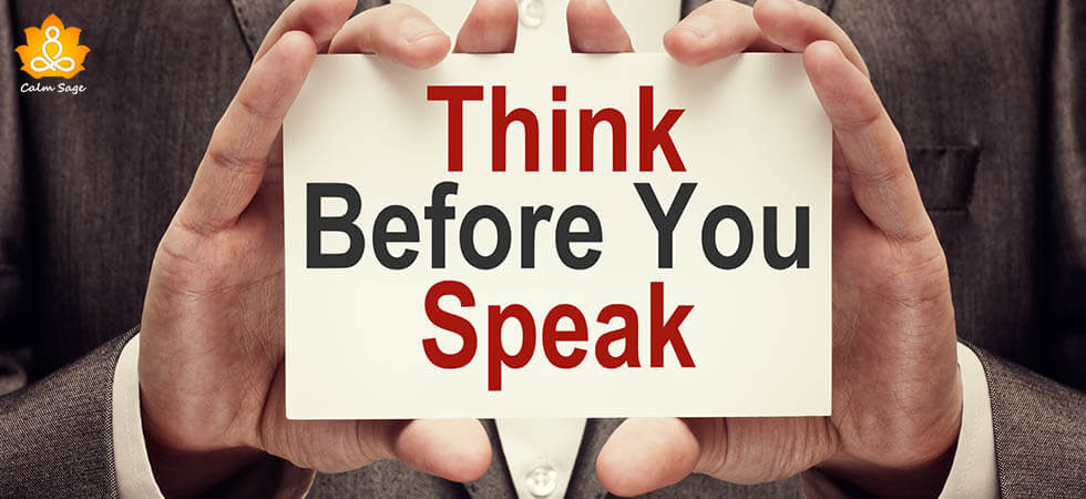 think before you speak speech