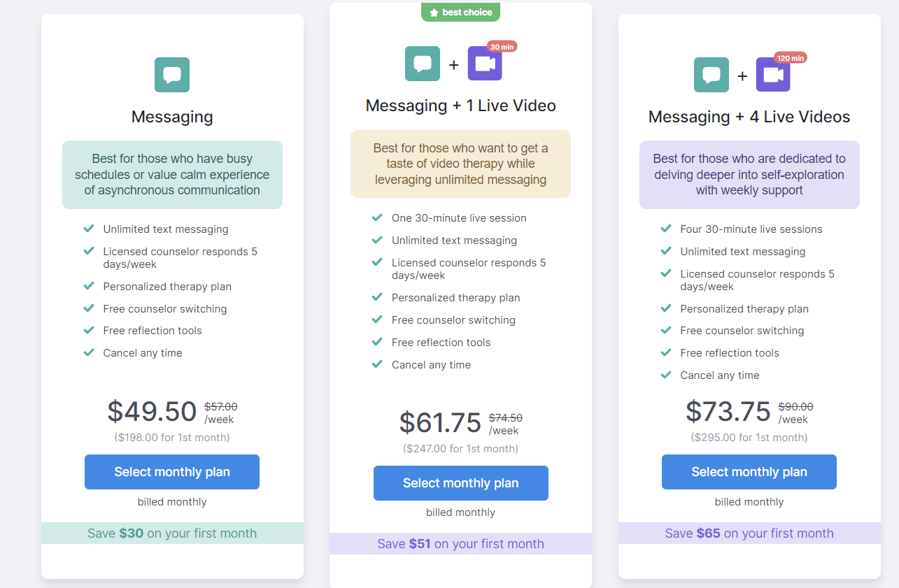 calmerry pricing plan