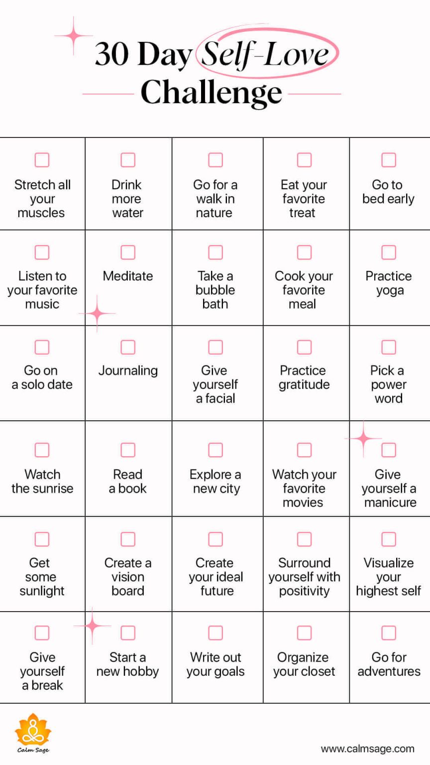 30Day SelfLove Challenge to Transform Your Life