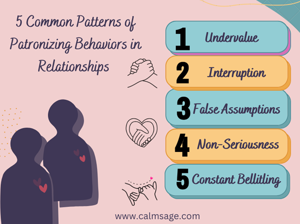 Signs of patronizing behaviors