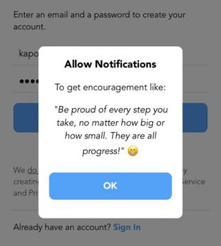 allow notifications