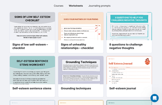 worksheets section by calmerry