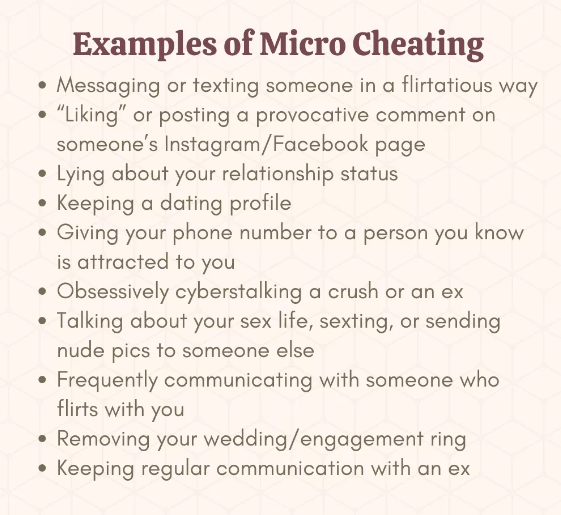 Example of micro cheating