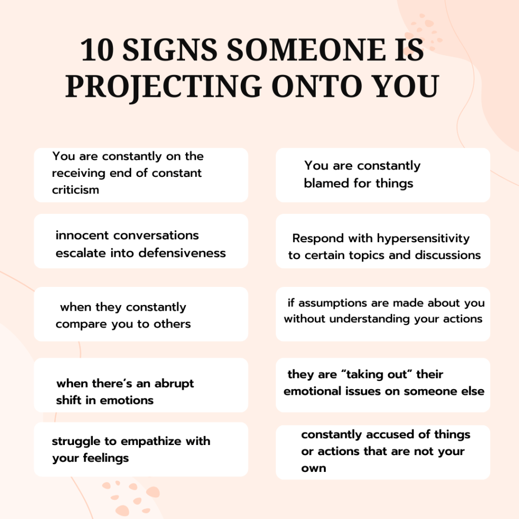signs someone is projecting on you