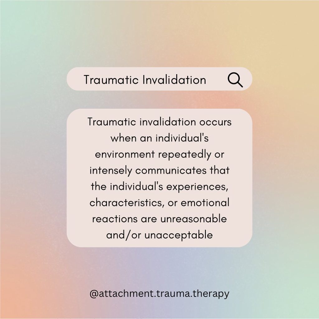 traumatic invalidation by Grace Guffey Licensed Mental Health Counselor 