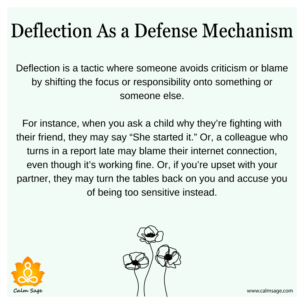 Deflection As a Defense Mechanism